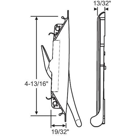 Strybuc Casement Handle and Bezel 34-179W